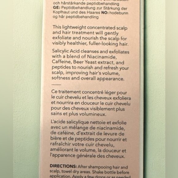 🆕 NWT Saturday Skin scalp + hair STRENGTHENING PEPTIDE TREATMENT 80 ml 2.7oz - Picture 6 of 10